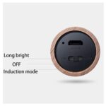 Luz Nocturna Recargable de Madera con Sensor de Movimiento Infrarrojo y Base Magnética - Imagen 6