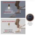 Luz Nocturna Recargable de Madera con Sensor de Movimiento Infrarrojo y Base Magnética