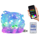 Tira de Luces LED Inteligentes RGB Arcoíris con App, Bluetooth y Sincronización de Música (IP65) - Imagen 2