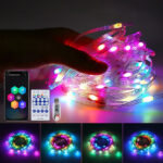 Tira de Luces LED Inteligentes RGB Arcoíris con App, Bluetooth y Sincronización de Música (IP65)