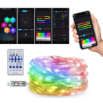 Tira de Luces LED Inteligentes RGB Arcoíris con App, Bluetooth y Sincronización de Música (IP65) - Imagen 3