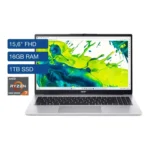 PORTATIL ACER / AMD RYZEN 7-5700U / SSD 1TB / RAM 16 DDR4 / LED  15.6 FHD /AL15-41 P-R8F7  / SILVER
