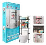 Estante Organizador para Inodoro Metálico de 3 Niveles en Acero Inoxidable Negro TLPB - Imagen 6