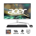 ACER ASPIRE C24-1100-CORE8SE AIO / AMD RYZEN 5 5500U / SSD 512GB / RAM 8GB DDR4 / LED 23.8 FHD / LINUX SILVER