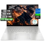 PORTATIL HP ENVY 16-H1053DX INTEL CORE I7-13700H / SSD 1TB PCI EXP / RAM 16GB DDR5 /NVIDIA GEFORCE RTX 4060 8GB / LED16.0 TACTIL IPS 120HZ 400NITS/PLATA