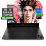 PORTATIL HP OMEN 16-WD0073DX INTEL CORE I7-13620H/SSD 1TB PCIEXP/RAM 16GB DDR5 / NVIDIA GEFORCE RTX 4060 8GB/LED 16.1 FHD IPS 165HZ 300NITS / NEGRO.
