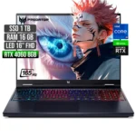 PORTATIL  ACER PREDATOR HELIOS NEO 16 INTEL CORE I9-14900HX / DISCO SSD 1TB  /RAM16GB DDR5 / LED 16.0 FHD IPS 165HZ/NVIDIA GEFORCE RTX 4060  8GB/ NEGRO /