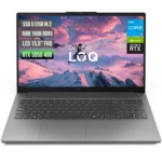 PORTATIL LENOVO LOQ15IAX9E / INTEL CORE I5-12450HX / RTX3050 6GB / SSD 512GB / RAM 16GB DDR5 /  LED 15.6 FHD / LUNA GREY.