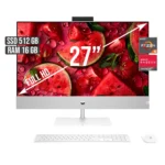 HP AIO 27-CA0004LA AMD RYZEN 5 5500U / DISCO SSD 512GB NVME / RAM 16GB DDR4 / LED 27 FHD IPS /GRIS / OS:WINDOWS 11 HOME.
