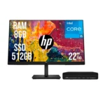 HP PRO MINI PC 260 G9 / INTEL CORE I5 - 1335U / SSD 512GB / RAM 8GB DDR4 / MONITOR 21.5