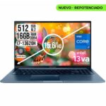 ASUS X1502V-NJ929 / INTEL CORE C7-13620H / SSD 512GB / RAM 8GB+8GB (ON  BD)DDR4 / LED 15.6 FHD / COLOR QUIET BLU