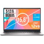 PORTATIL DELL INSPIRON 7MPHP/ INTEL CORE I3-1215U / DISCO SSD 512GB / RAM 8GB  DDR4 / LED 15.6 FHD / GRIS